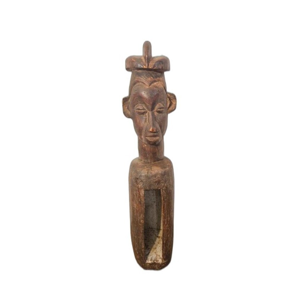 Vintage Hand Carved Tribal Wood Sculpture Primitive Folk Art 20"  --  ITEM #2650